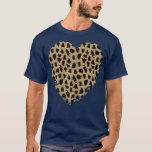 Cheetah Heart Leopard Print  T-Shirt<br><div class="desc">Cheetah Heart Leopard Print  .</div>