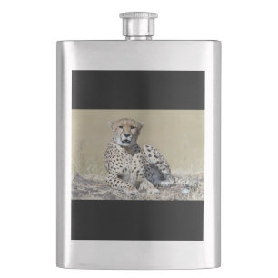 Cheetah Hip Flask