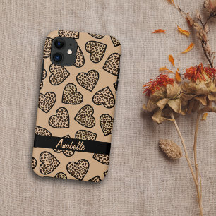Cheetah imprimer les coeurs iPhone 5 Coque