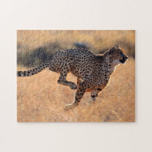 Cheetah in action, Jigsaw Puzzle