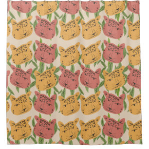 Cheetah Jungle Plants Greenery Coral Green