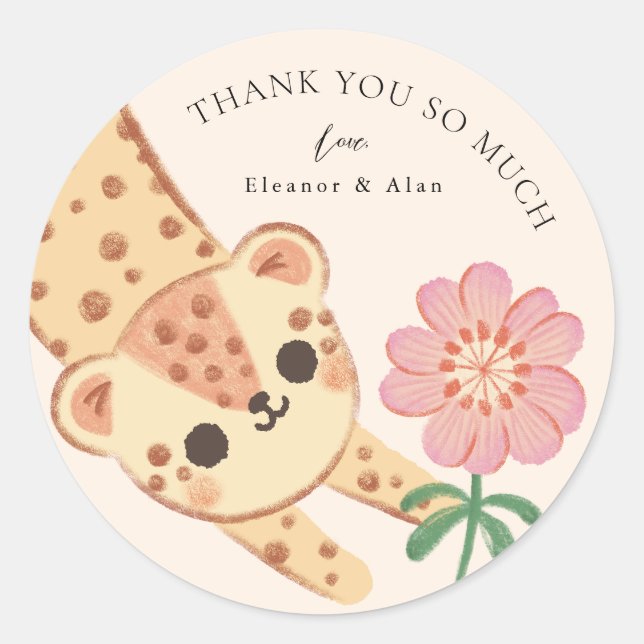 cheetah leopard jaguar panther kids Sticker (Front)