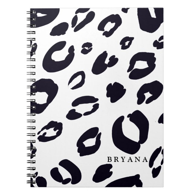 Cheetah léopard noir Carnet d'impression (N'IMPORT (Devant)