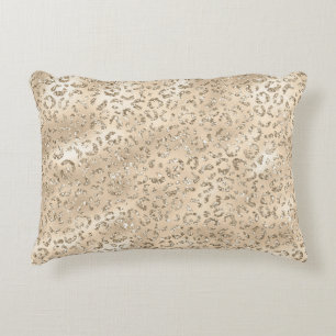 Cheetah Leopard Skin Print Pattern Animal Accent Pillow