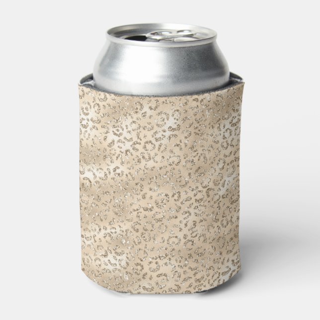 Cheetah Leopard Skin Print Pattern Animal Can Cooler (Can Front)