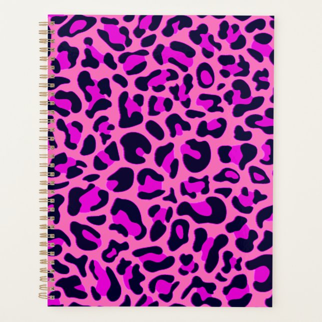 Cheetah Leopard Spots Poster de animal sauvage ros (Devant)