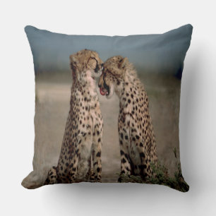 Cheetah Love Throw Pillow