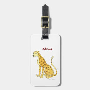 Cheetah Luggage Tag