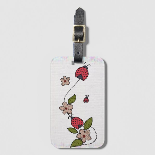 cheetah  luggage tag (Front Vertical)