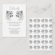 Cheetah Modern Wedding Details Elegant Design