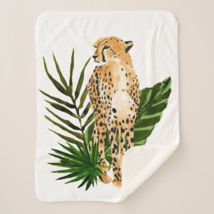 Cheetah Outlook Sherpa Blanket