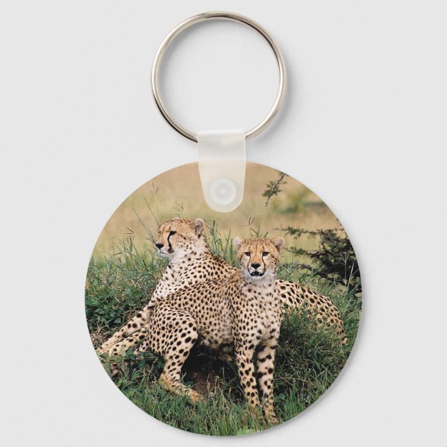 Cheetah Pair Keychain (Front)