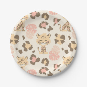 Cheetah  paper plate
