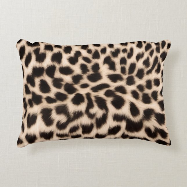 Cheetah Pattern Accent Pillow (Front)