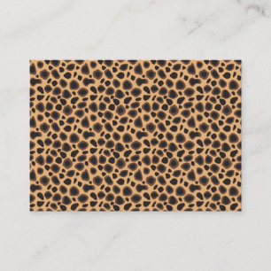 Cheetah Pattern Business Card