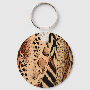 Cheetah Pattern Keychain