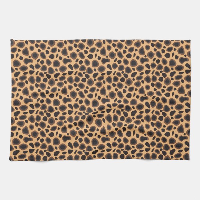 Cheetah Pattern Kitchen Towel (Horizontal)