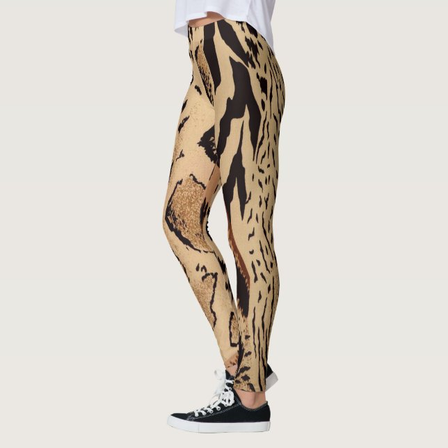 Cheetah Pattern Leggings (Left)