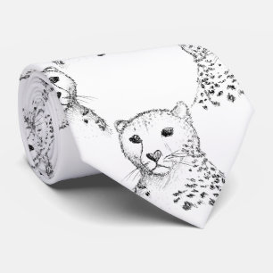 Cheetah Pattern. Tie