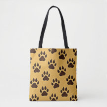 Cheetah Paw Print Bag / Tote