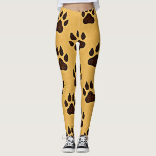 Cheetah Paw Print Leggings