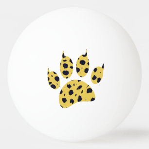 Cheetah Paw Print Ping Pong Ball