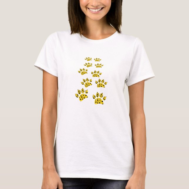 Cheetah Paw Print T-Shirt (Front)