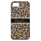 CHEETAH PERSONLIZED BLING  I phone 5 CASE