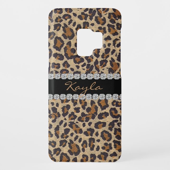 CHEETAH PERSONLIZED BLING SAMSUNG 3 COVER (Back)