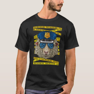 Cheetah Police Officer Policeman  Police Farm Anim T-Shirt