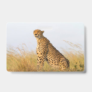 Cheetah Portrait Badge