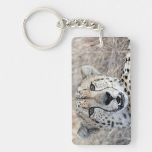 Cheetah Portrait Keychain