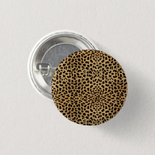 Cheetah Print 1 Inch Round Button