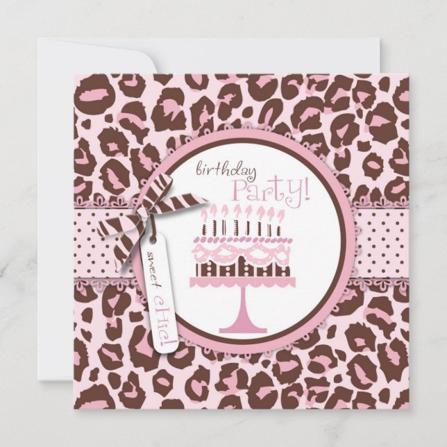 Cheetah Print & Birthday Cake (Front)