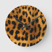 Cheetah Print Clock