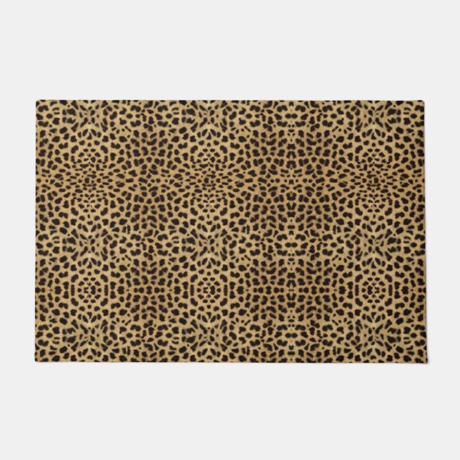 Cheetah Print Doormat (Front)