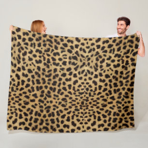 Cheetah Print Fleece Blanket