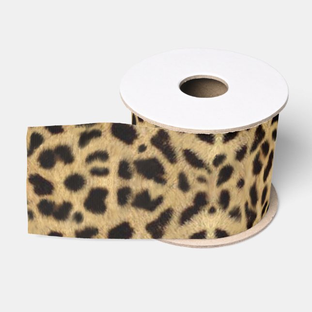 Cheetah Print Grosgrain Ribbon (Spool)