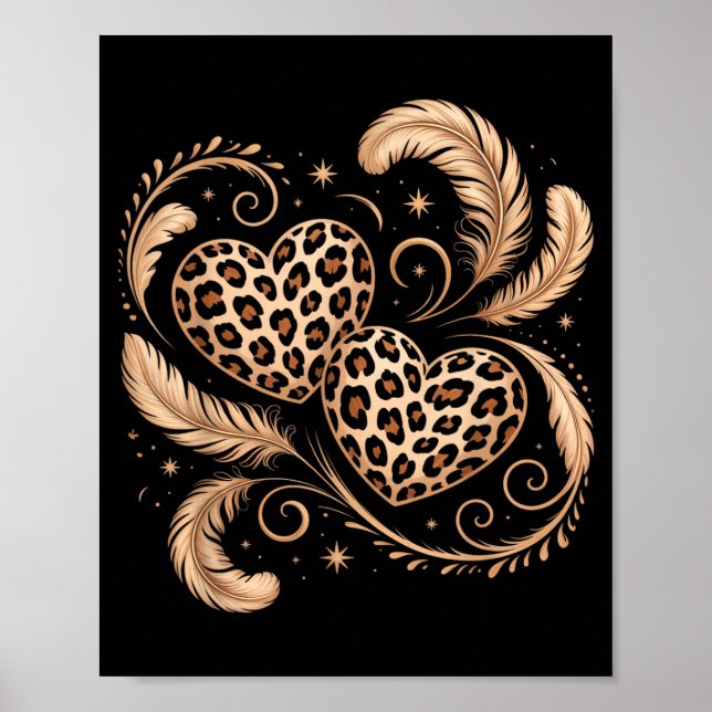 Cheetah Print Heart (Front)
