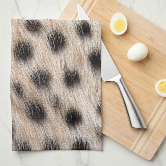 Cheetah Print Kitchen Towel (Quarter Fold)