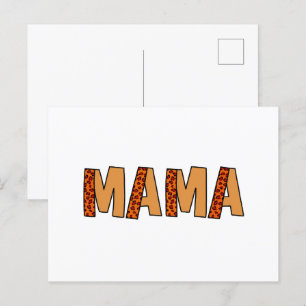 Cheetah Print Leopard Mom Postcard