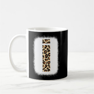 Cheetah Print Letter I  Initial Letter I Leopard B Coffee Mug