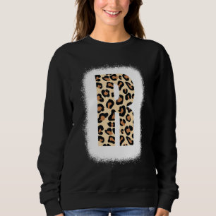 Cheetah Print Letter R Initial Letter R Leopard B Sweatshirt