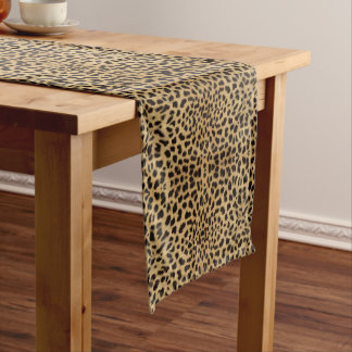 Cheetah Print Long Table Runner