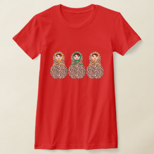 Cheetah Print Matryoshka T-Shirt 