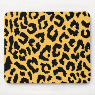 Cheetah print mouse pad