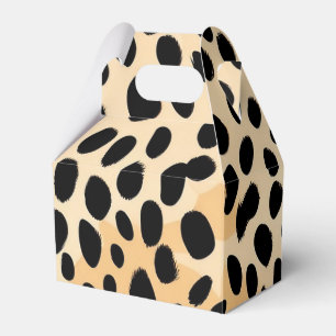 Cheetah Print Pattern Favor Box