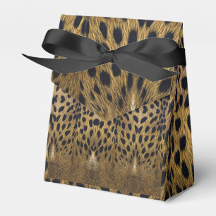 Cheetah Print Pattern Favor Box