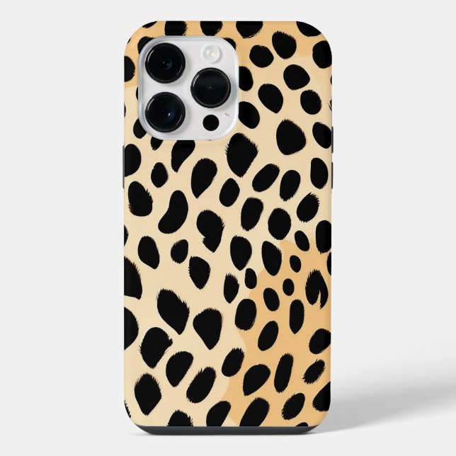 Cheetah Print Pattern iPhone Case (Back)