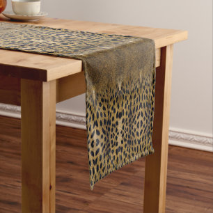 Cheetah Print Pattern Short Table Runner